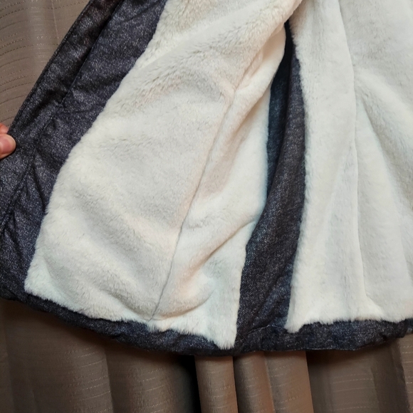 Green Tea Faux Fur Quilted Vest Size Large - Picture 3 of 8